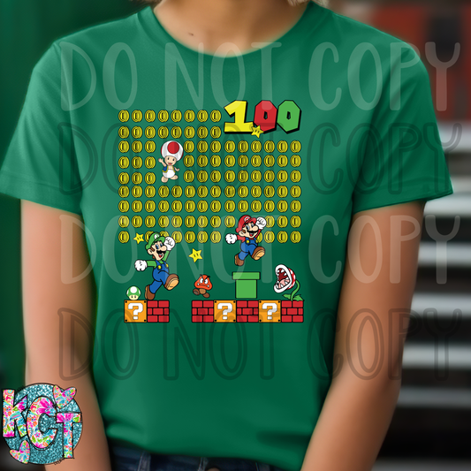100 Mario DTF