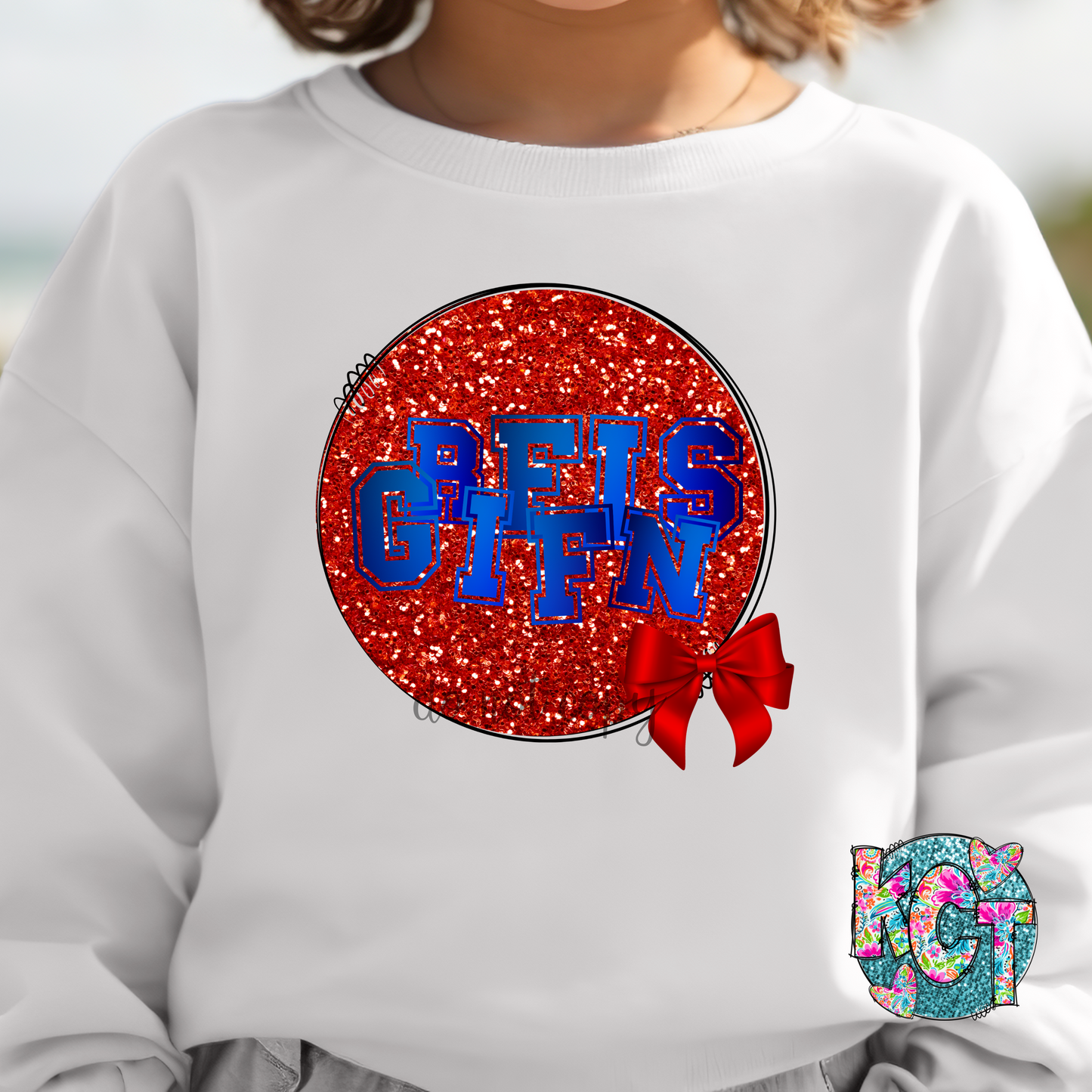 Griffins Glitter Red PNG