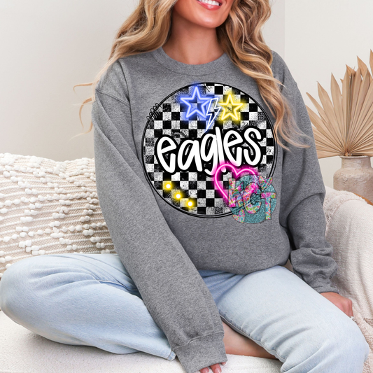 EAGLES NEON LIGHTS DTF