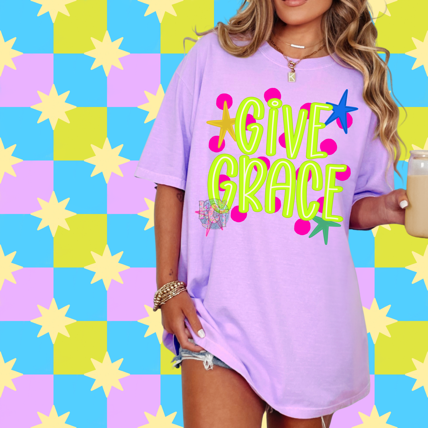 NEon Give Grace DTF