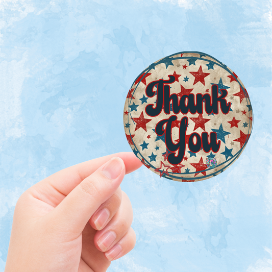 Thank You USA Vintage Sticker Sheets