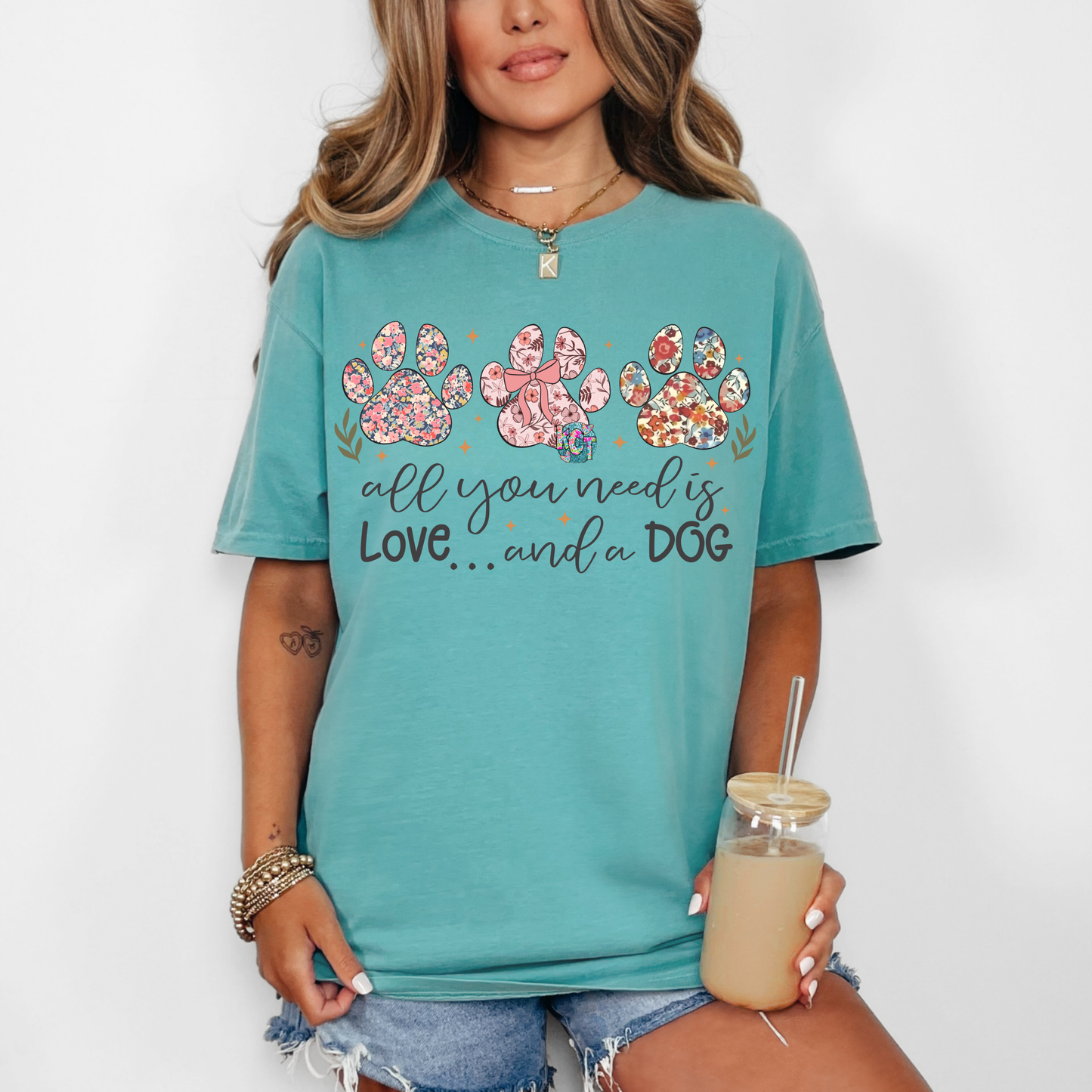 love and a dog DTF