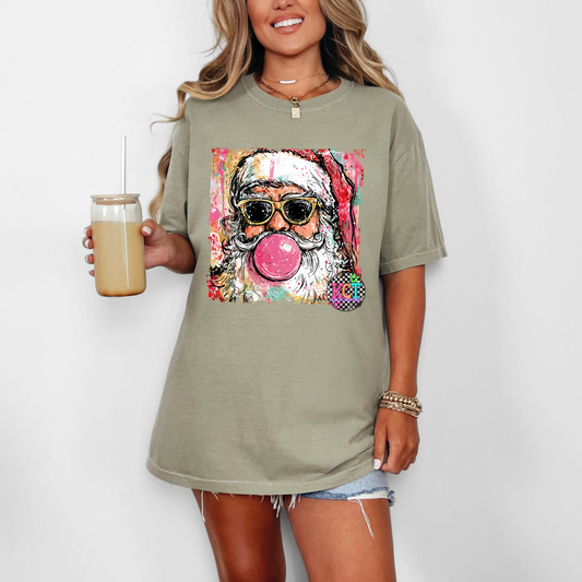 Santa with bubblegum DTF