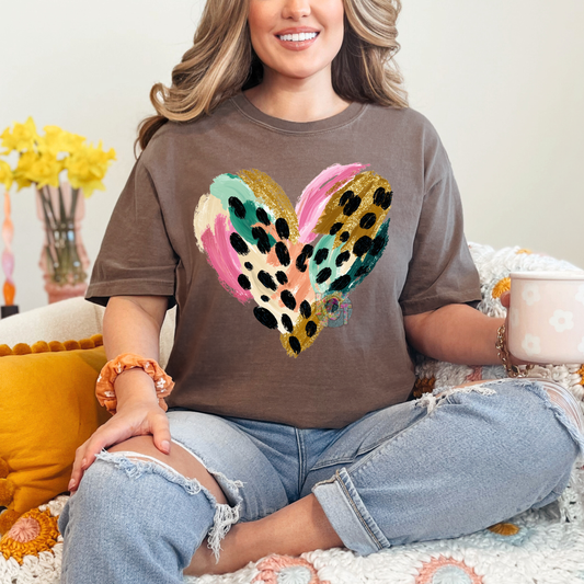 Colorful Heart DTF