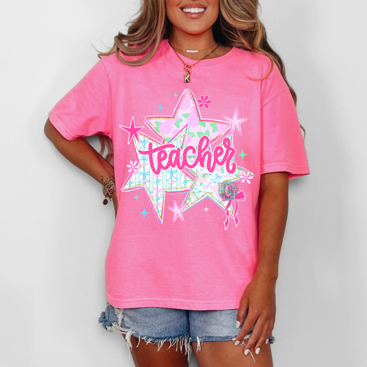 Teacher with Stars DTF