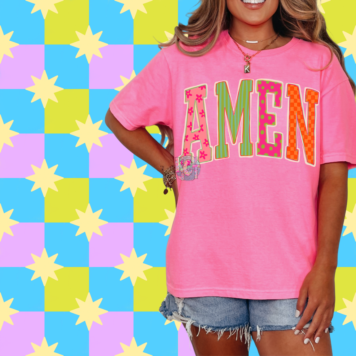 Neon Amen DTF