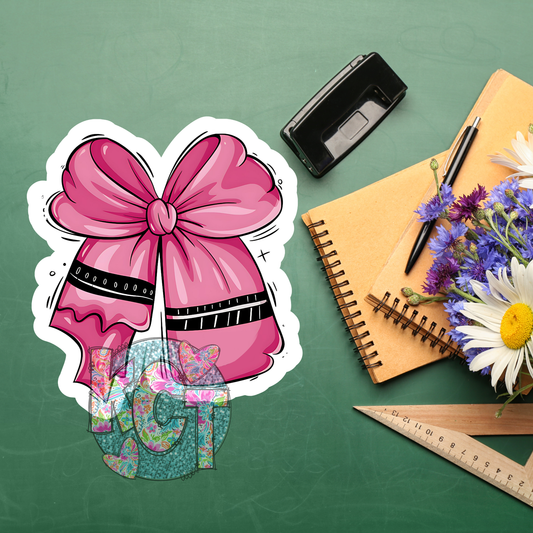 Pink Crayon Bow DC