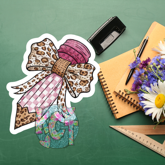 Leopard Pencil with Leopard Bow DC