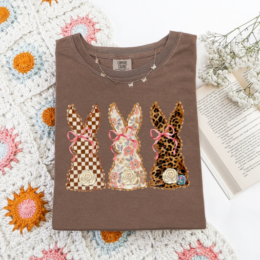 checkered Bunnies DTF