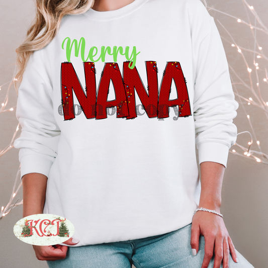 Merry Nana Red DTF