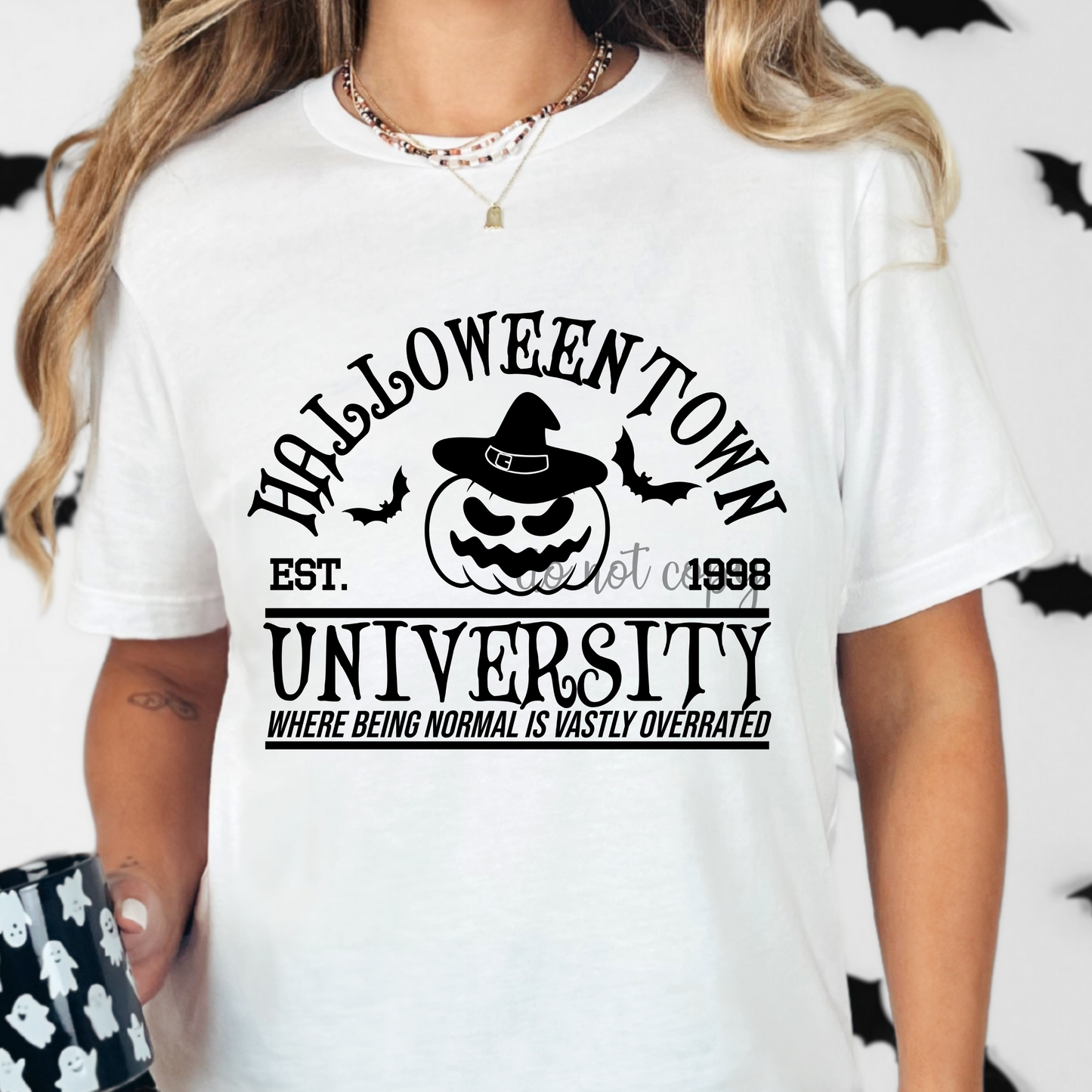 Halloween University Black Dtf