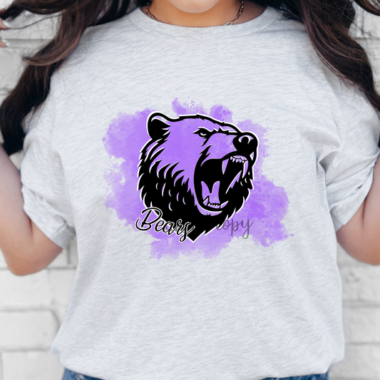 Bears Purple Splash Dtf