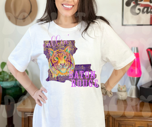 Louisiana Tiger Callin' Baton Rouge Dtf