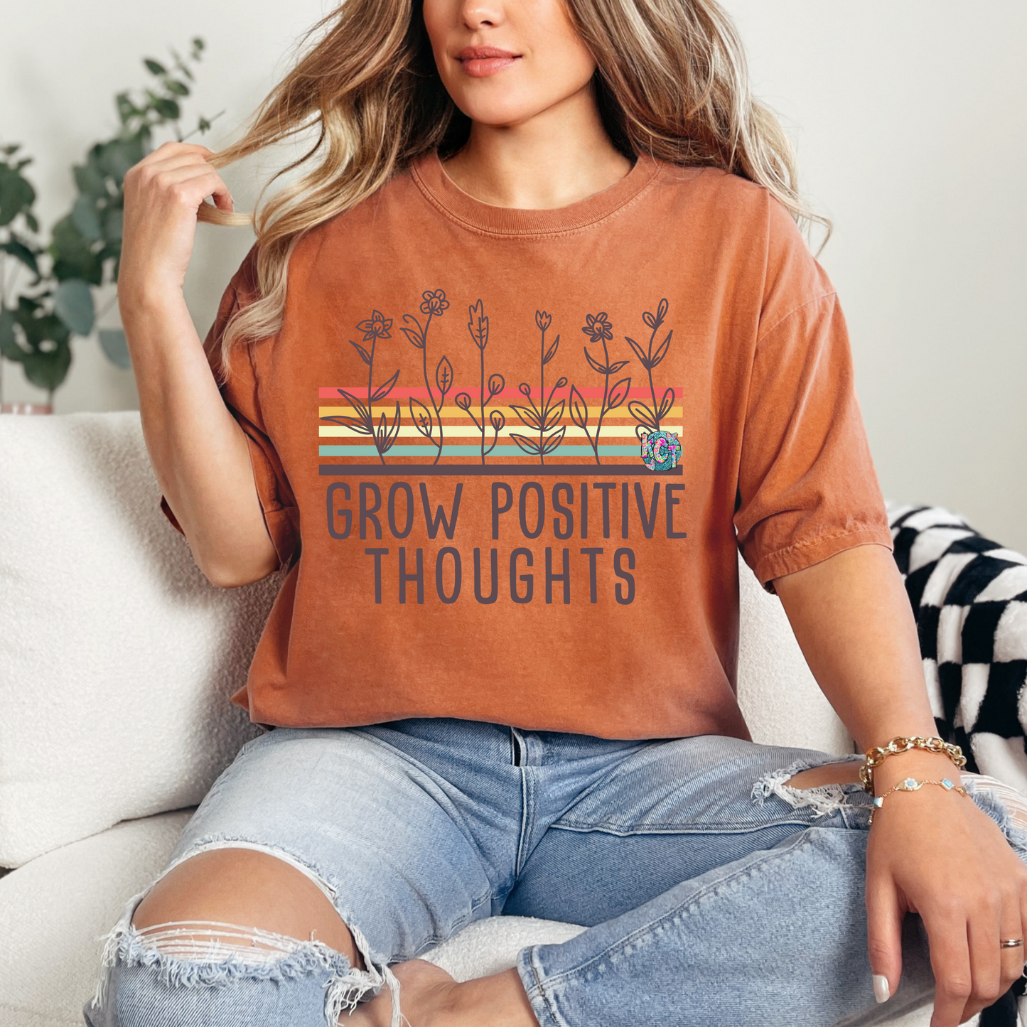 Grow Positive Thoughts DTF