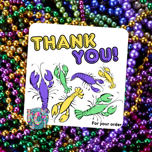 Thank You Mardi Gras Crawfish