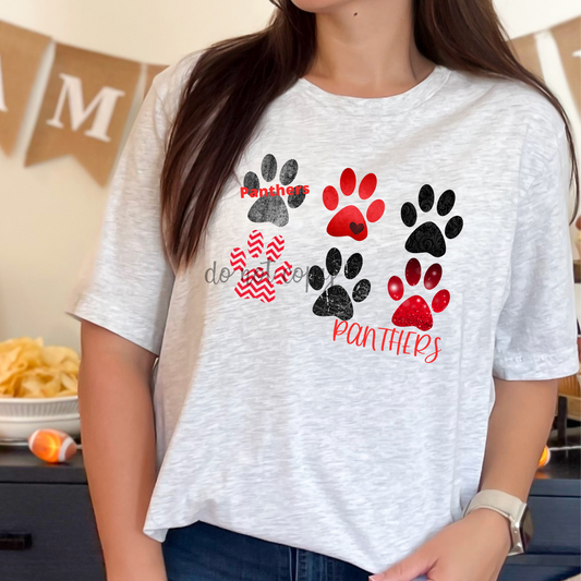 Panthers Red Paws PNG