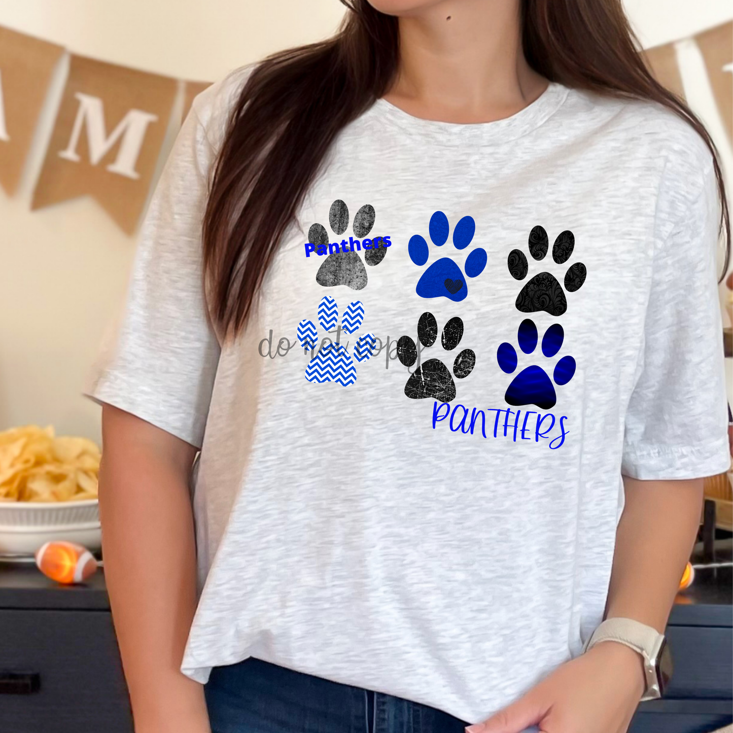 Panthers Blue Paws PNG