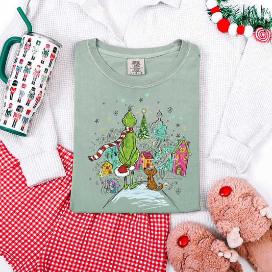 Small town christmas DTF