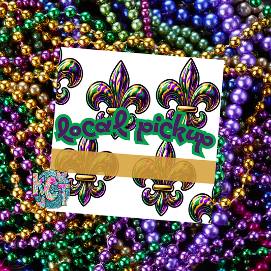 Local Pickup Mardi Gras Fleur De Lis