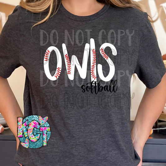 Owls Softball DTF