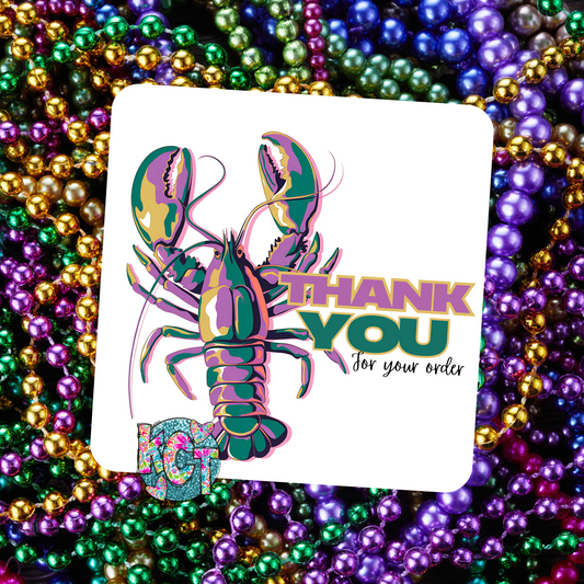 Thank You Mardi Gras Crawdaddy