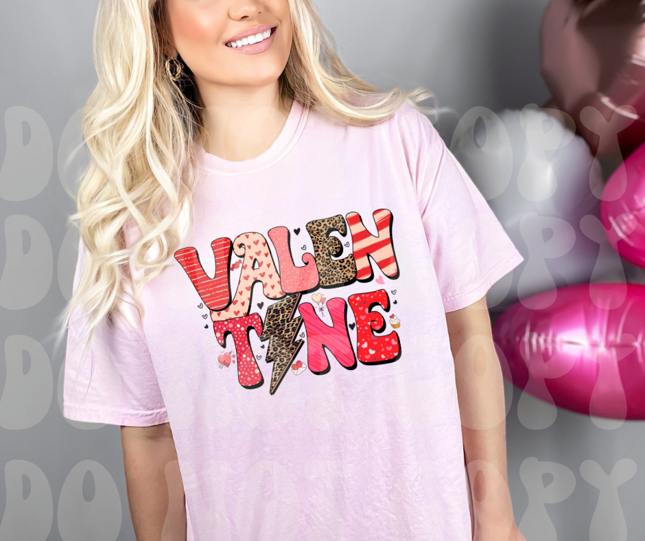 Valentine leopard Dtf