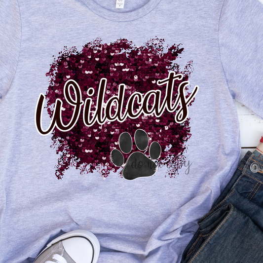 Wildcats Sequins Dtf