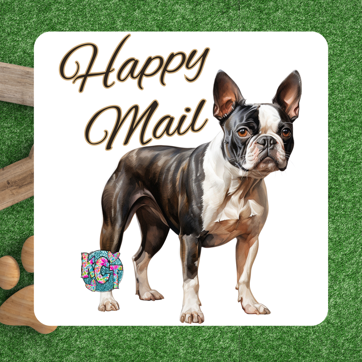 Happy Mail Boston Terrier
