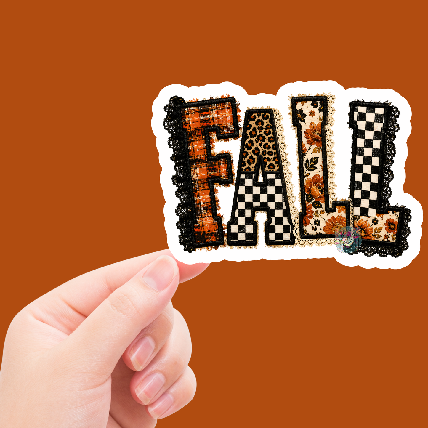 Fall checkered & Lace DC