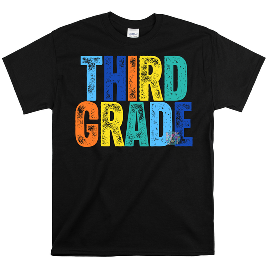 3rd grade Boy colors DTF