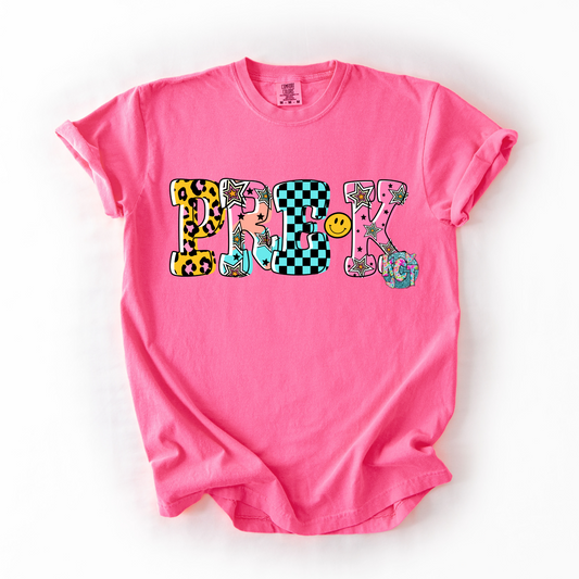Pre K  Retro DTF