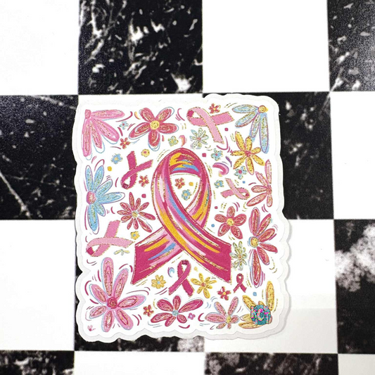Breast Cancer with Flowers DC