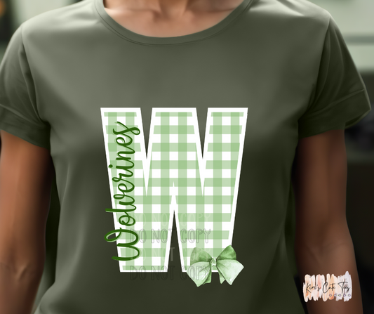 Wolverines Gingham PNG