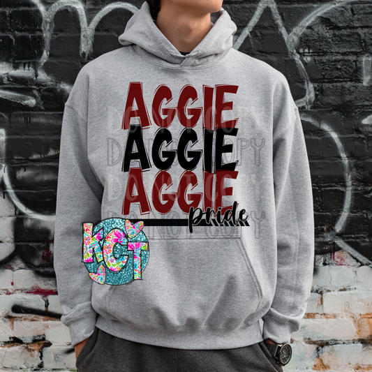 Aggie Mascot Pride DTF