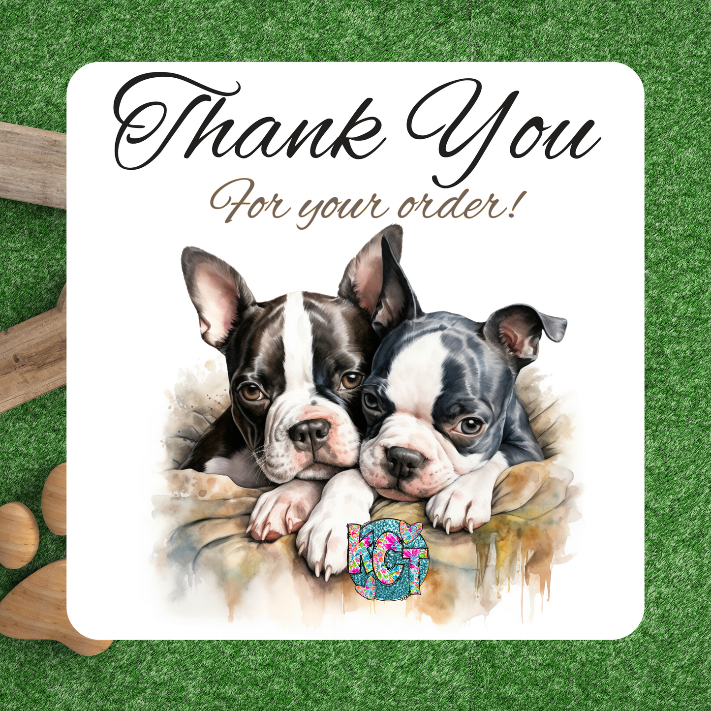 Thank You Boston Terriers lazy