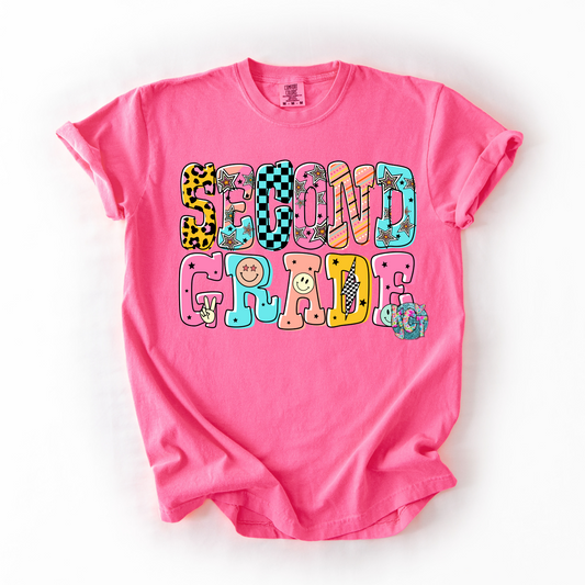 2nd Grade Retro DTF