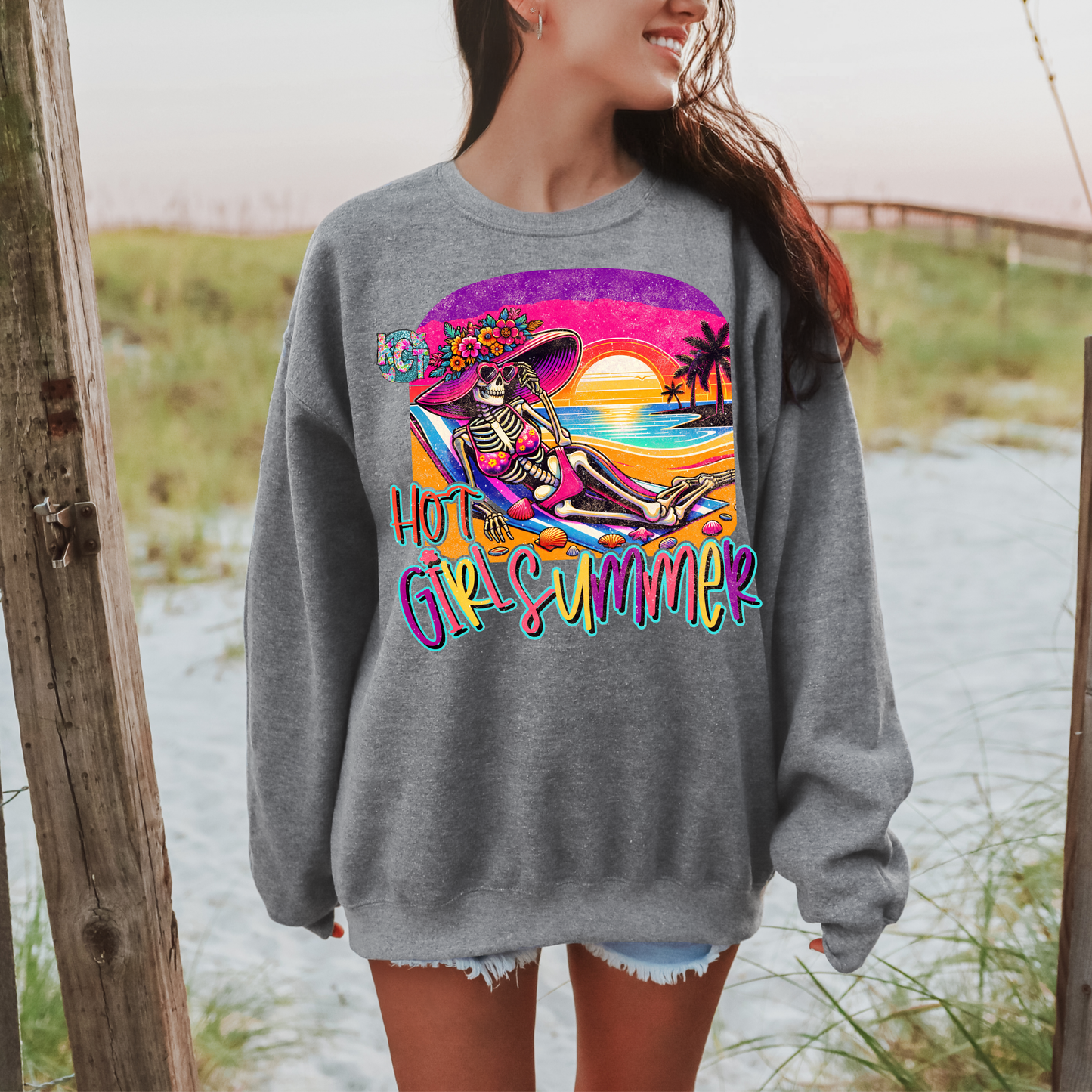 Hot Girl Summer Bright Skeleton DTF