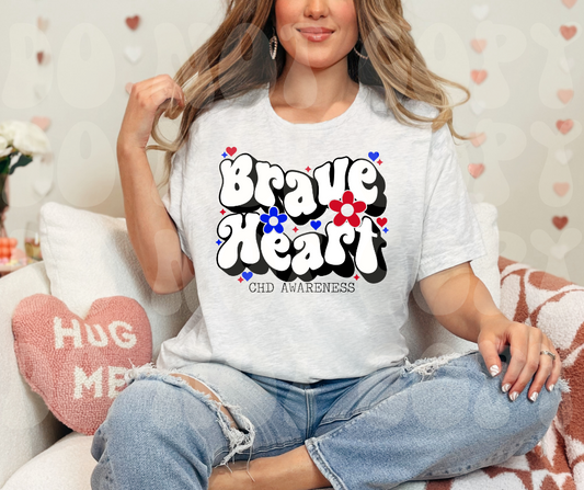 Brave Heart CHD Awarness Dtf