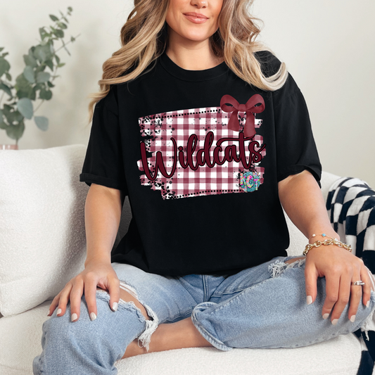 Wildcats Gingham DTF