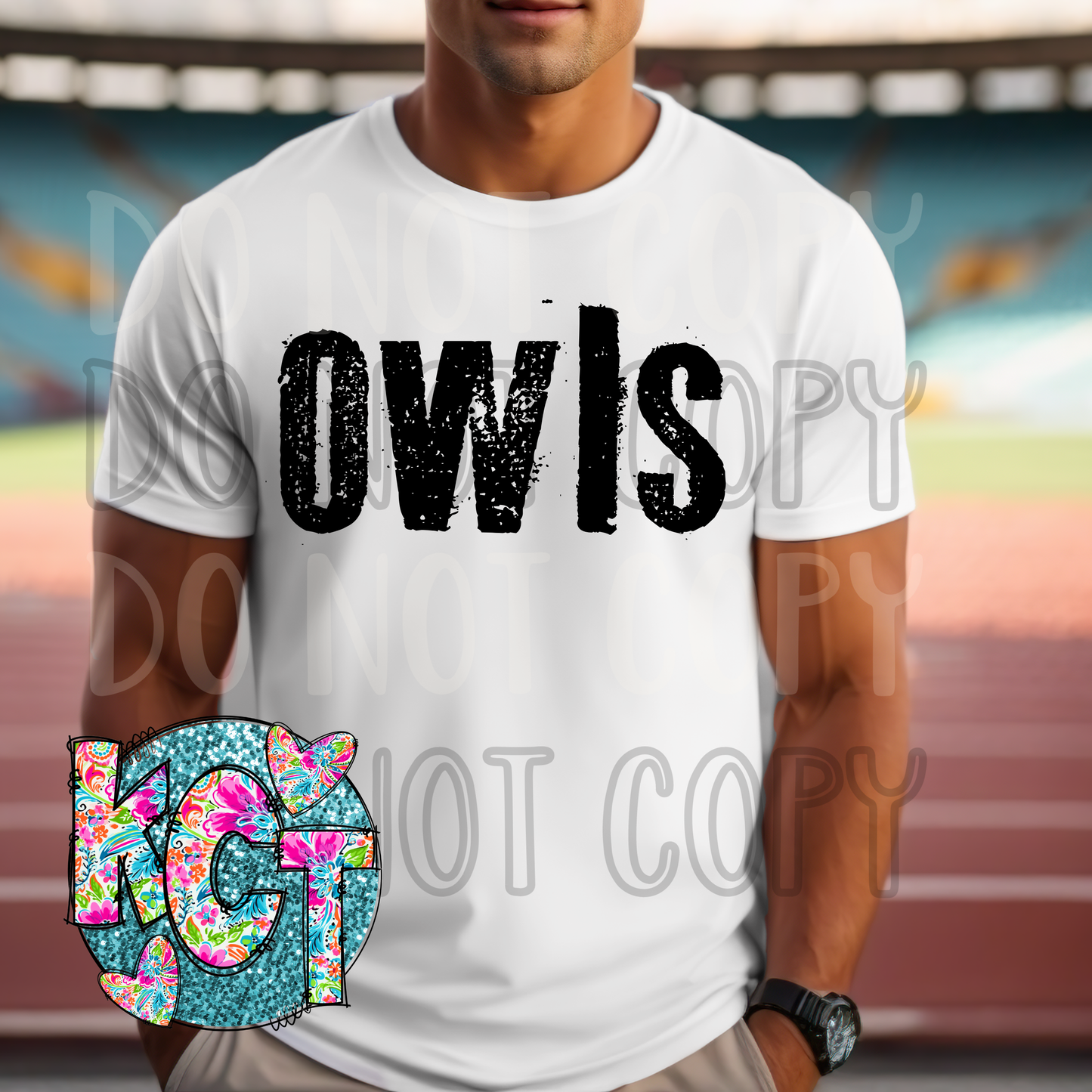 Owls Typography Mascot DTF