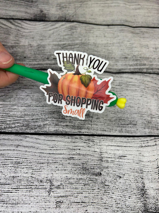 Thank you for shopping small Pumpkin Sheet