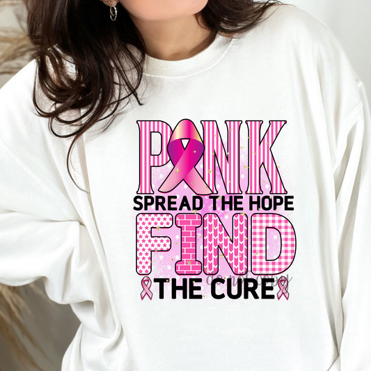 PINK spread the hope Dtf