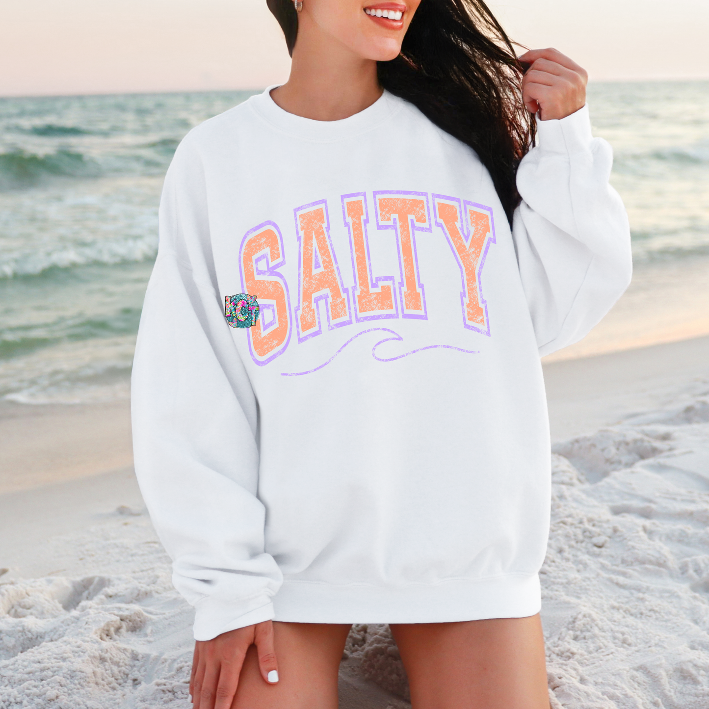 Salty Peach and Purple DTF