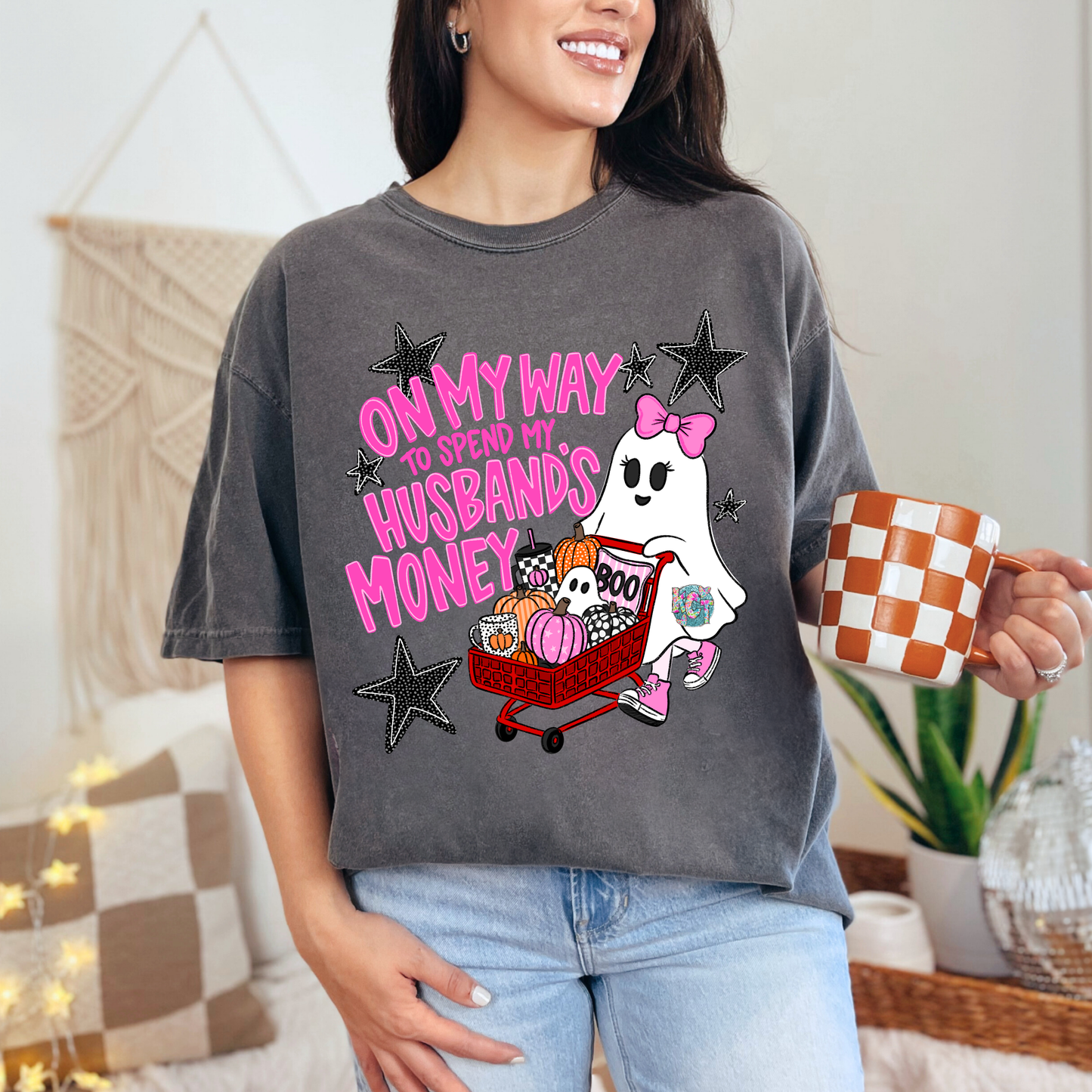 Going to spend my husband money Ghost DTF