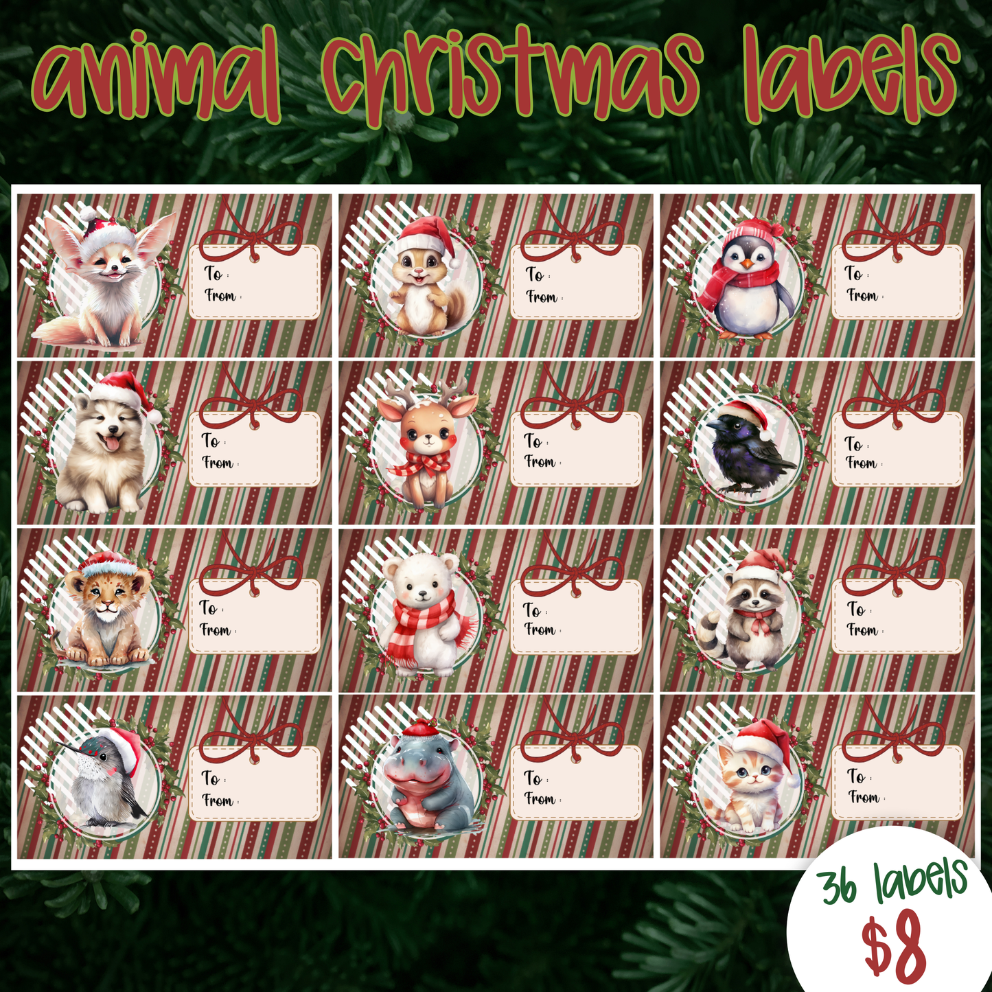Christmas Present Labels 2025