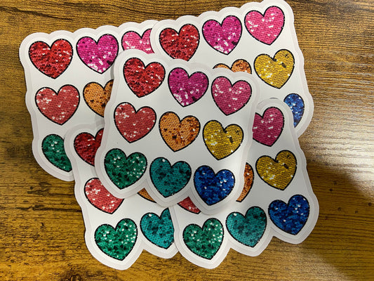 Sequin hearts DC