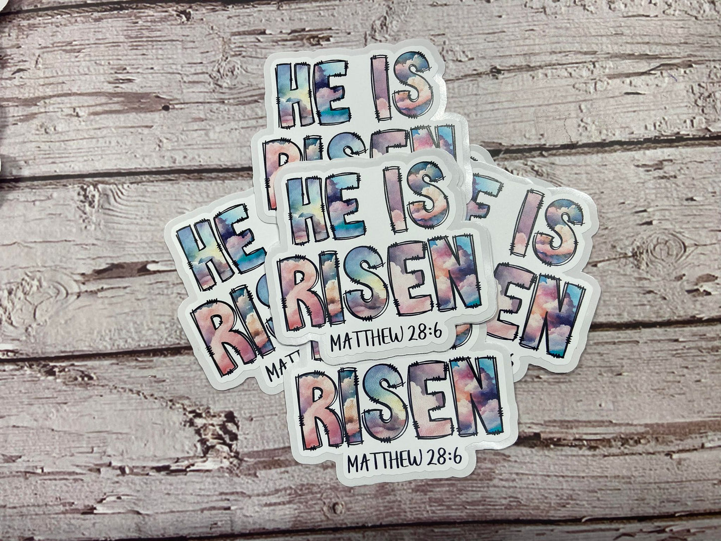 He Is Risen Matthew 28:6 pastel DC