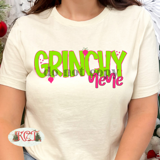 Grinchy Nene Green Knit png