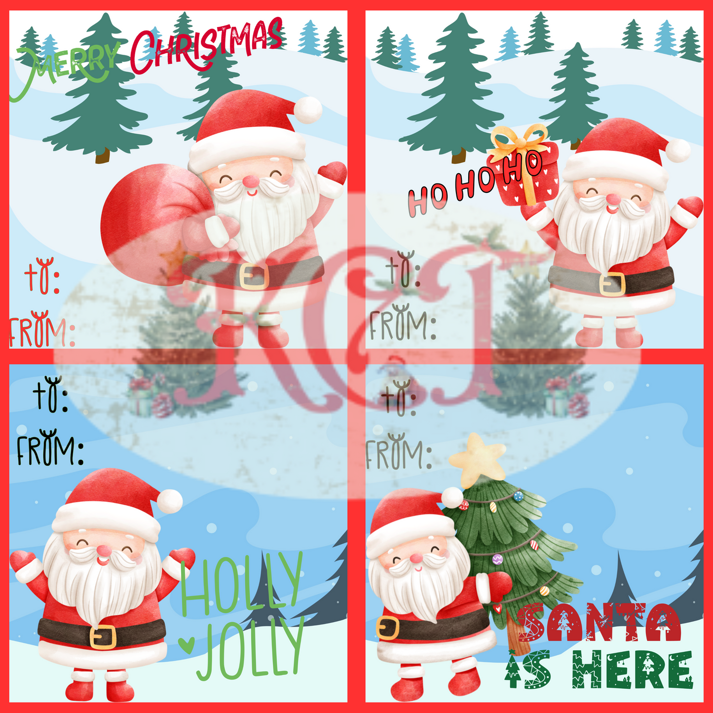 Christmas Jolly Ole Soul Christmas Labels