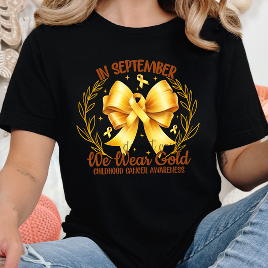 In September we wear Gold Dtf